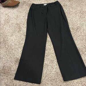 LOFT Charcoal Flare Pants
